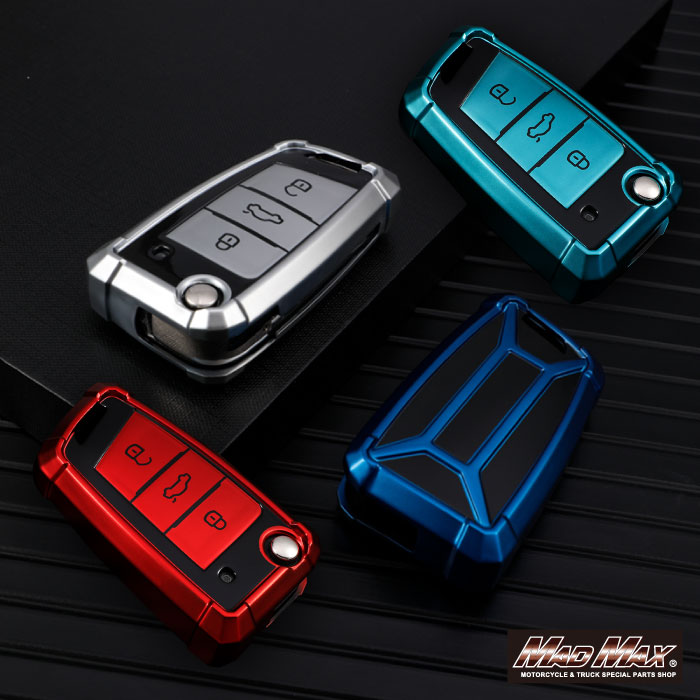 【メール便送料無料!!】フォルクスワーゲン専用 ロボケース TYPE E 3ボタン式 TPUソフト スマートキーケース 各色ビートル ゴルフ ゴルフ GTI ポロ ポロ GTI パサート ティグアン トゥアレグ キーレス 車の鍵 父の日 母の日 誕生日プレゼント クリスマス