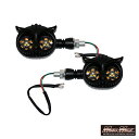 お買い物マラソンSALE!!【送料無料!!】バイク用 フクロウ型 LEDウインカー デイライトブラック 2個セットモンキー シャリー ゴリラ ダックス エイプ ...
