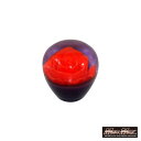 バイクの日SALE!!【送料無料!!】ベルサイユローズ シフトノブ レッド 50mm 変換アダプター付トラック 軽自動車 軽トラ デコトラ シフトチェンジ 日野...