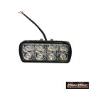 お買い物マラソンSALE!!【送料無料!!】アルミ製 LED8連 ワークライト 10W 角型 作業灯 ストロボ機能付き 12V-24V兼用作業灯 投光器 フォグ...