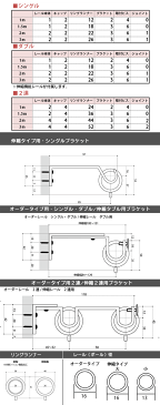 カーテンレール アイアン アイアンカーテンレール カーテン レール アイアンレール ポール ヨーロピアン おしゃれ アンティーク [クラシックシリーズ ダブル/●プレーン/2mまで/1cm単位でサイズオーダーカーテンレール]