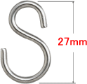 [10％OFF×25日限定クーポン+P10倍25日20時〜4H]GT30 Sカンフック/ステンレス［1個］27mm