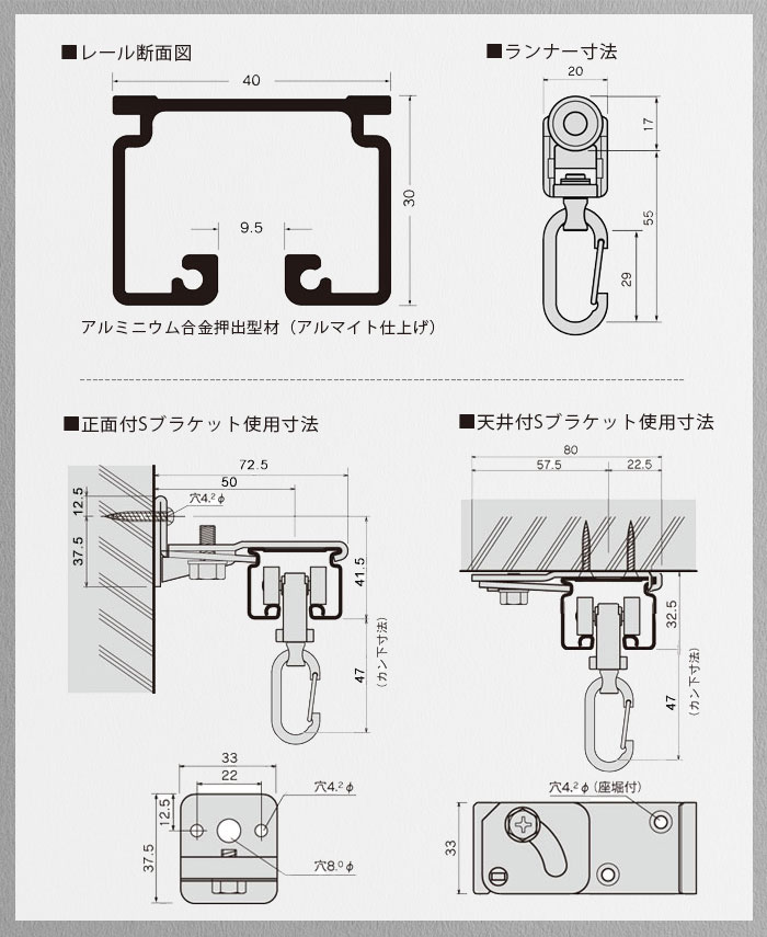 [クーポン利用で10％OFF×15日限定]大型レール 大型カーテンレール GT40型ブラックレール専用 キャップストップ［部材のみ］ 〈カフェ ショップ 飲食店 テーマパーク ホテル 商店 間仕切 大型 業務用 作業場 ビニールカーテンの間仕切りに〉 JQ 2