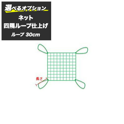 乐天商城 - 【ネットオプション】「四隅ループ仕上げ」ループ30cm/ネット（網）の固定に JQ