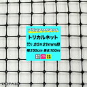 [全品11％OFF×5/1限定クーポン]プラスチックネット トリカルネット MS-3 黒 目合い20×21mm/150cm×100m巻 網 園芸 ガーデンネット 落下防止 階段 吹き抜け 獣害防止 ディスプレイネット イルミネーションネット 土木 鳥よけ 網 ネット 販売 友安製作所 JQ