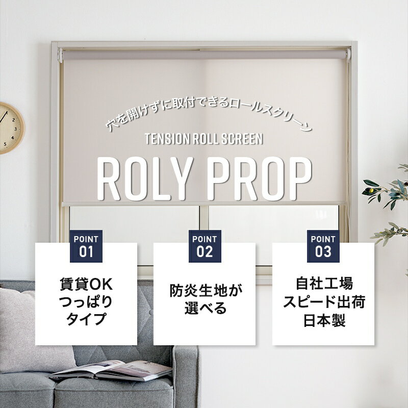 つっぱり ロールスクリーン 防炎 非防炎 ロー...の紹介画像2