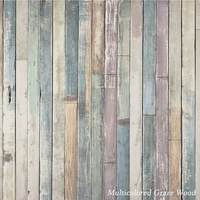 壁紙 輸入壁紙 イギリスブランド 1wall Multicolored Graze Wood マルチカラーグランジウッド 366cm×253cm  CSZ