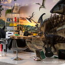 壁紙 おしゃれ クロス 輸入壁紙 紙 店舗 内装 撮影 ドイツ製 はがせる糊が使える フリース 不織布 恐竜 Parasaurolophus Herd パラサウロロフス ハード IANGX9-013 CSZ