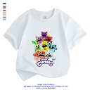 Tシャツ キッズ 半袖 ポピープレイタイム キャットナップ チャプター3 poppyplayTime steam スマイリングクリッターズ Smiling Critters 夏物 シャツ 女の子 男の子 丸い襟 可愛い ゆるいトップス スウェット キッズ グッズ 子供服 通園着