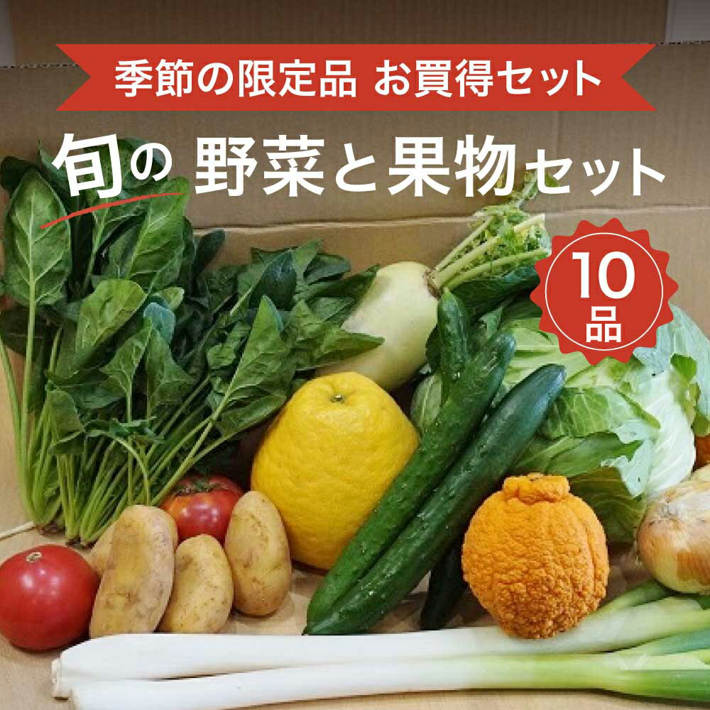 クール便送料無料 野菜と果物 10品 お任せ 詰め合わせ セット 1箱おまかせ 野菜セット 果物セット フル..