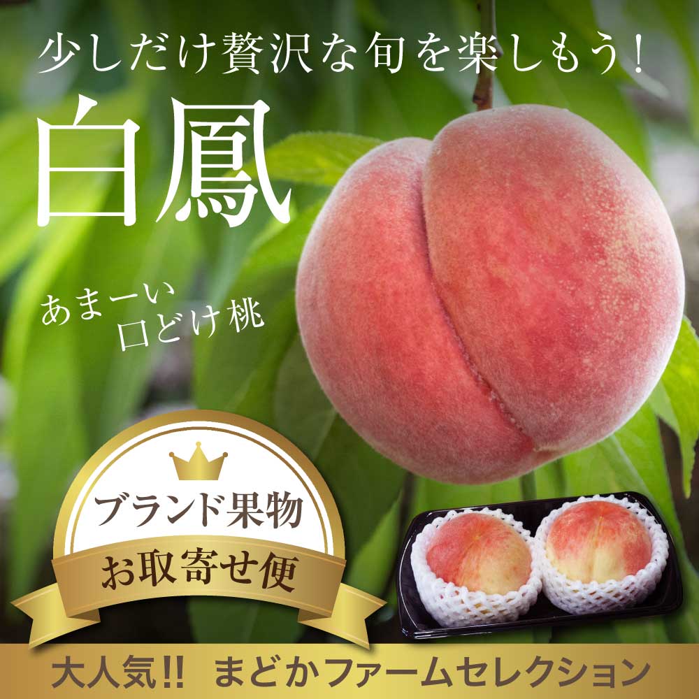 【福岡産】単品 桃 日川白鳳 もも 1パック 2玉入り国産 日本 直売 直送 産地 お中元 お盆 お祝い ギフト 贈り物 お取り寄せ グルメ プレゼント 贈答 品 旬 収穫 時期 保存 生産 美味しい ブランド 高級 食べたい 甘い 糖度 販売 箱買い 個 入り品種 種類 自宅用 家庭用