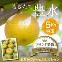 送料無料【九州産】箱売 梨 豊水 中玉 1箱 目安5kg 13～16玉直売 産直 農家 農園 産地  ...