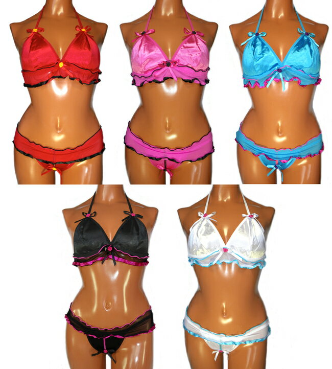 ブラ&オープンTバックショーツ セール オープンショーツ セクシーランジェリー レディース 【05652-05653】