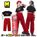 キッズ ダンスウェア 女の子 チアガール 応援団 キッズダンス衣装 セットアップ ヒップホップ hiphop ジャズ 上下セット ショート丈 トップス へそ出し 黒 ショート tシャツ 赤 パンツ ワイドパンツ レッド ゆったり 韓国 かっこいい k-pop 演出服 練習着 原宿 ストリート