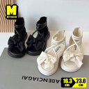 リボンサンダル 女児 サンダル 女の子 子供用 キッズ サンダル 厚底 ベージュ ブラック 16.3 17.6 19.6 20.6 21.8 22.5 23.0 センチ ジップデザイン ファスナー かかと付き 軽量 通気 履きやすい 歩きやすい お出かけ 通園 通学 小学生 ジュニア 夏靴 学校 厚底サンダル 韓国(4)