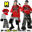 カーゴパンツ ロングパンツ 男女MIX ユニセックス キッズダンス衣装 セットアップ 総柄 カラーブロック パンツ ブラック グレイ ストリート レッド ステージ衣装 子供服 2点セット ヒップホップ 上下セット HIPHOP 演出服 練習着 普段着 発表会 個性派 キッズ ファッション