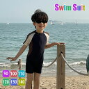 ベビー 水着 男の子 ロンパース キッズ 半袖 スイムウェア キッズ 男児 スクール水着 小学生 子供用 スイムウェア 無地 こども みずぎ かわいい 赤ちゃん...