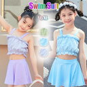 キッズ 水着 女の子 セパレート 120 チェック柄 子供 水着 女子 ガールズ 子供水着 2点セット 子ども こども みずぎ 小学生 水着 夏100 110cm 海 キャミソール 水着 動きやすい かわいい ジュニア水着 可愛い ショートスカート キッズ水着 スイムウェア 海水浴 水遊び 川遊び