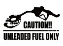 全20色 無鉛ガソリンレギュラー限定車 注意書きカッティングステッカー CAUTION UNLEADED FUEL ONLY 髑髏 ドクロ マエワークスオリジナル 無鉛燃料のみ注意！ カーシール RC-02