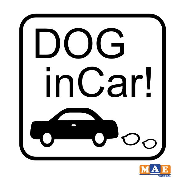 樂天商城 - 全20色 Dog in Car カッティングステッカー ドッグ イン カー 犬 かわいい イヌ わんこ わんちゃん シール 車 マエワークスオリジナル dcic-22