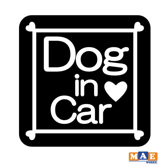 樂天商城 - 全20色 Dog in Car カッティングステッカー ドッグ イン カー 犬 かわいい イヌ わんこ わんちゃん シール 車 マエワークスオリジナル dcic-38