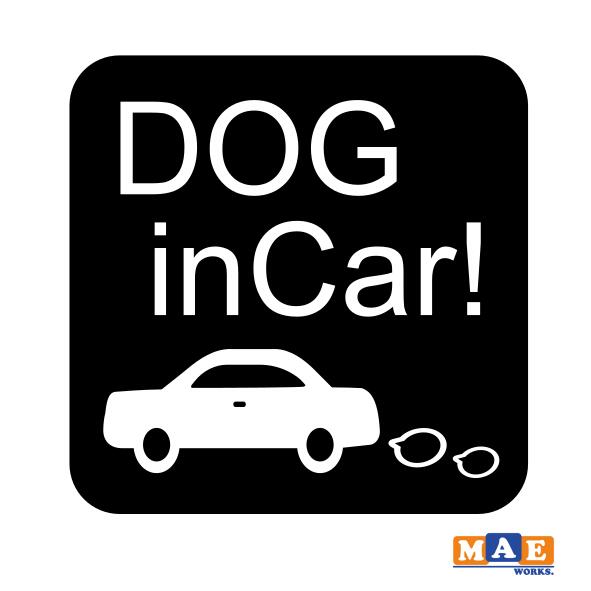 樂天商城 - 全20色 Dog in Car カッティングステッカー ドッグ イン カー 犬 かわいい イヌ わんこ わんちゃん シール 車 マエワークスオリジナル dcic-42