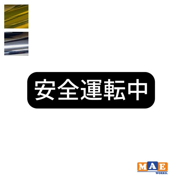 乐天商城 - 金銀メッキカラー！ エコドライブ 安全運転中 カッティングステッカー シンプル シール 車 あおり運転 防止 事故防止 カーステッカー マエワークスオリジナル eco-29m