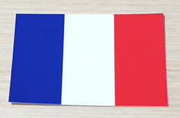 国旗ステッカー 2枚セット フランス インクジェット印刷 France K-16