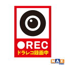 インクジェット印刷ステッカー REC ドライブレコーダー シンプル おしゃれ かっこいい シール 車 ...