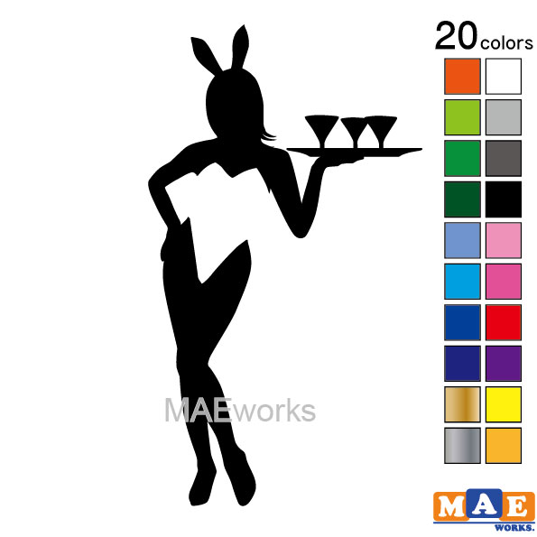 乐天商城 - 全20色 セクシー ステッカー 女性シルエット カッティングステッカー 車 バイク ヘルメット ツールボックス sexy シール SL-I08