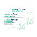 【シリコン2weekが1箱1,500円】ツーウィークリフレア シリコーン UV (6枚)【4箱】UVカット 2week refrear SILICONE UV ...
