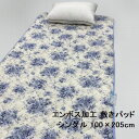 柄選べます エンボス加工敷きパット 柄込 シングル 100×205cm ふとんベッド 兼用夏用 ねこ くま 2025