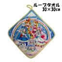 ＼1/16まで★最大500円OFF！／ ループタオル ひろがるスカイ プリキュア 約30×30cm リアルプリント キャラクター タオル 販売 かわいい アニメ 女の子 速乾 マイクロファイバー ループ付きタオル 幼稚園 保育園 入学 入園 タオル ギフト プレゼント 2024