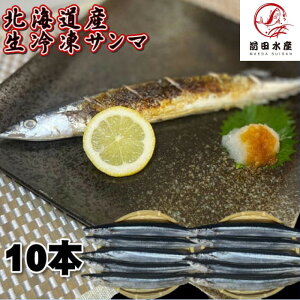 【訳あり】【北海道産】生さんま　10尾　冷凍　秋刀魚　サンマ　秋の味覚　母の日　父の日　お中元　お歳暮　敬老　食欲の秋