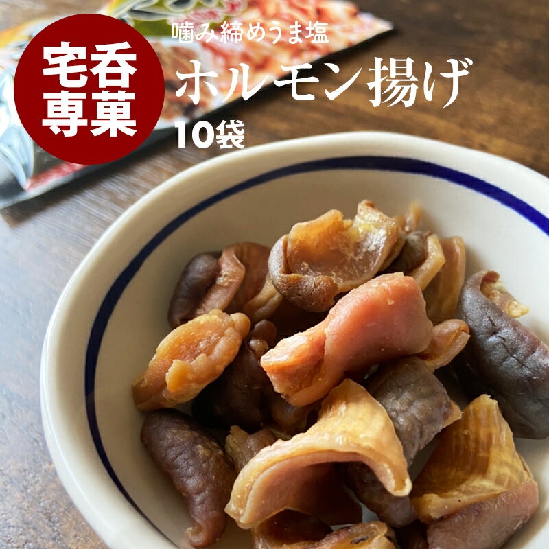 [ポイント3倍] ホルモン揚げ 10袋 おつまみ 珍味 お徳用 持ち運びに便利な 小袋 おやつ お土産 B級グルメ お取り寄せ…