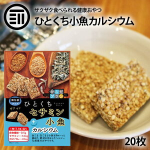 送料無料 からだプラン ひとくち セサミン 小魚 20枚 ごま 胡麻 こざかな カルシウム 食物繊維 大容量 お徳用 家庭用 業務用 買回り 買い回り