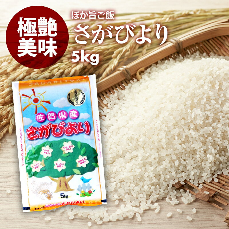 無洗米 プロが選ぶ厳選 一等米　米 食味ランク 特A さがびより 5kg 精米　佐賀県産