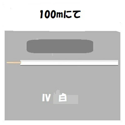 即日発送 IV　8sq　白　600Vビニル絶縁電線　100m　IV8sq IV8.0