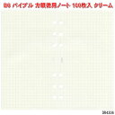 システム手帳 リフィル バイブル 徳用方眼ノート クリーム 100枚 替え紙 B6 聖書サイズ 6穴 レフィル ダヴィンチ DR4306 【ネコポス便対応】