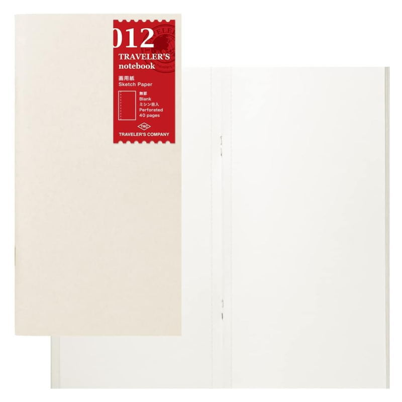 トラベラーズノート　リフィル　画用紙　012 スタンダード レギュラー /TRAVELER'S Notebook 14444