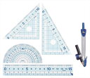 【楽天1位】先生おすすめ コンパス付き定規セット 小学生 算数 授業 APJ907 レイメイ藤井 【ネコポス便対応】