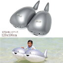 くっつきサカバン フロート サカバンバスピス おもしろ浮き輪 魚 全長約114センチの目立つボート 海水浴 プール 水遊び 子供 大人