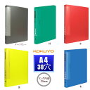 クリヤーブック A4 30穴 タテ入れ ウェーブカットポケット 25枚入り中紙付 リング内径 23mm 替紙式 バインダー 大容量 ルーズリーフ バインダー ラーT730 コクヨ