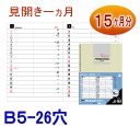 【楽天1位】2024年ダイアリー ルーズリーフリフィル B5サイズ 26穴 C-707 コレクト