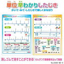 【楽天1位】単位早わかり下敷き 算数 学習したじき 小学校2年から6年で習う 面積 体積 容積 難しい単位の暗記に最適8300-B5-4 【ネコポス便対応】