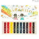 コクヨ 透明クレヨン10色セット 半透明のオイルゲルクレヨン