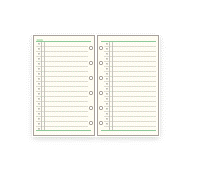 システム手帳　リフィル　ミニ6穴　フリーマンスリースケジュールB　ダ・ヴィンチ