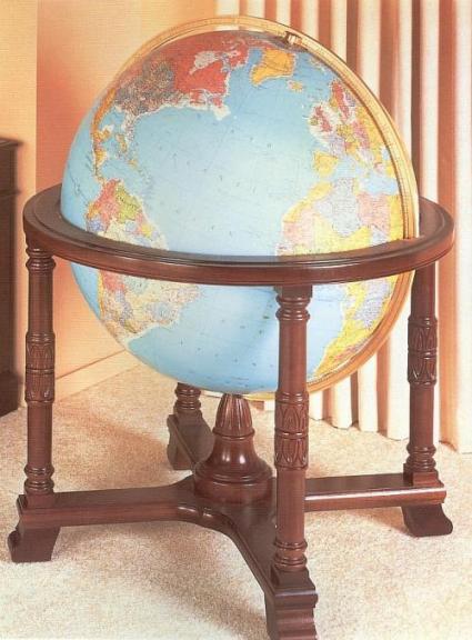 リプルーグル ディプロマット型 地球儀(照明付・英語版)/Replogle 65307