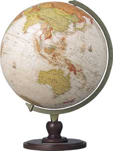 3-D球体パズル地球儀960p　アンティークグローブ（英語版）のサムネイル