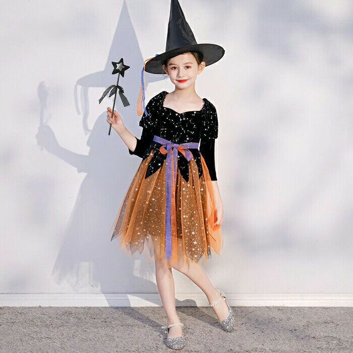 ハロウィン コスプレ コスチューム 魔女 悪魔 チュチュ ドレス 女の子 吸血鬼 子供用 魔女 子供 可愛い 小悪魔 ハロウィーン ドレス ワンピース お姫様 コスプレ衣装 女の子 ハロウィン 仮装 魔女 衣装 かわいいコスチューム パープル